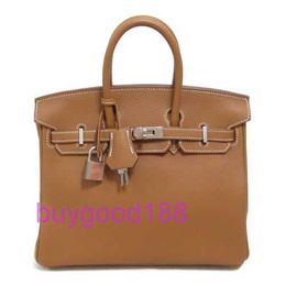 AAbirdkin Delicate Luxury Designer Totes Bag 25 Handbag Leather Brown Gold Shw Hand Women's Handbag Crossbody Bag