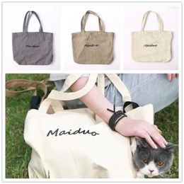 Cat Carriers Classic Pet Carrier For Small Cats Chihuahua Pug Cozy Soft Puppy Dog Bags Backpack Outdoor Travel Sling Bag Supplies