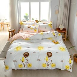 Bedding Sets Fashion Skin-friendly Set Comfortable Teens Bedclothes Quilt Cover Pillowcase Sheet 3/4pcs Kids Adults Duvet