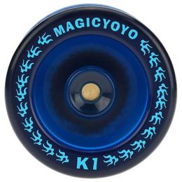 Yoyo MAGICYOYO Response YOYO K1 Plus with YOYO Pocket+5 Strings and YO Gloves Gif Blue