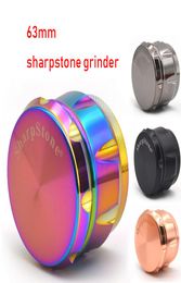 Sharpstone Herb Grinder 63mm 4 layers Tobacco Grinder Smoking Metal Grinders Dry Herb Vaporizer CNC Teeth Filter3746562