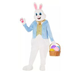 2024 Easter Bunny Mascot Costume Cartoon Anime theme character Carnival Unisex Dress Christmas Fancy Performance Party Dress