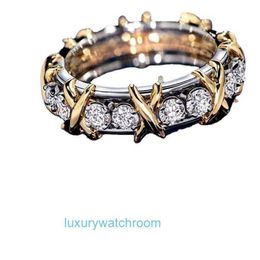 Women Band Tiifeany Jewellery Huanmu Jewellery x zircon gradually golden daily street shooting temperament womens new products in summer