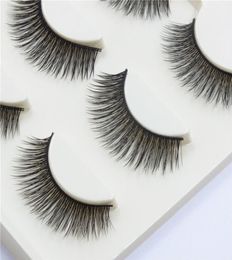 3D Mink False Eyelash Fashion 3 Pairs Handmade hair Lashes Thick Fake Faux Eyelashes Makeup Beauty Black Box2261550