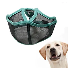 Dog Collars Muzzle Mesh Cover Breathable Pet Basket Muzzles Adjustable Face For Small Medium Large Dogs