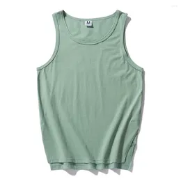Men's Tank Tops Cotton Brand Quqlity Vest Sleeveless Man T Shirt Pure Colour Men T-shirts For Male