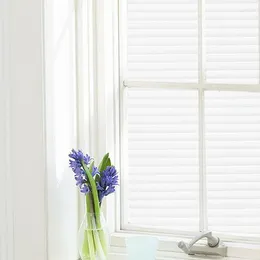 Window Stickers Striped Glass Decorative Frosted Privacy Film PVC Non-Adhesive UV Blocking Heat Control For Office Home