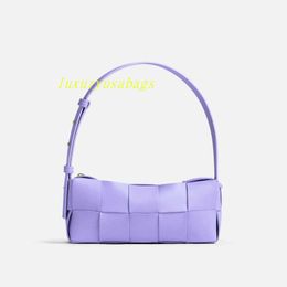 Women's Woven Leather Shoulder Bag Handbag Womens Designer BotegaVenetas Small Intreccio Woven Soft Sheep Leather Tote Bag 10CM*23.5CM*10CM LKHI