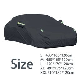 Car Covers Size S-XXL Car Cover Waterproof Outdoor Cover Oxford Sun Rain UV Protection Dust and Snow proof SUV Car Body Cover T240509