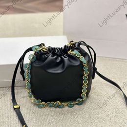 Totes Bag Clutch Bag Premium Cow Leather Many Colors Luxury Flamenco Lucky Bag Mini Bucket Bag 240513