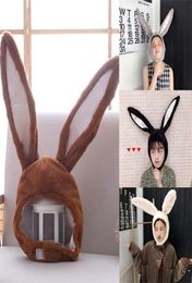 Hats For Women Beanies Funny Cute Plush Bunny Ears Hat Hood Girls Costume Accessories WInter Warm Soft Cozy 2206238293534
