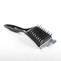 Tools BBQ Stainless Steel Wire Brush Barbecue Stove Tip Tool Cleaning Kitchen Outdoor Accessories