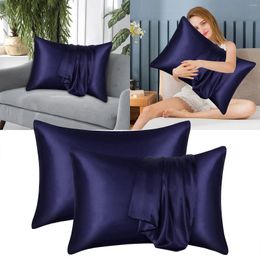 Pillow Silk Pillowcases Bedclothes Single Student Dormitory Household Cool Pillowcase For Sleepers The Satin