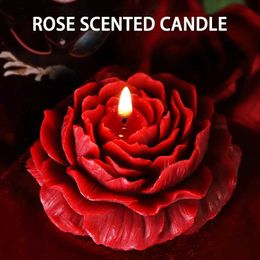 Scented Candle 1 rose red peony rose decorated candle smokeless fragrance firewall coconut wax home decoration Valentines Day WX