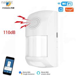 Alarm systems WiFi Home Burglar Alarm Sensor PIR Infrared Motion Detector 110dB Intelligent Life Application Security Protection Remote Control Alarm WX