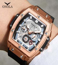 Luxury Sport watch for men ONOLA Fashion quartz clock big face wristwatch casual watches men relogio masculino CX2008056775432