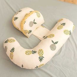 Maternity Pillows Fresh Pineapple Multi functional Pregnancy Pillow Sleep Support Breast Feeding Care Full body C H240514