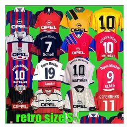 Soccer Jerseys 94 95 96 97 98 99 Bayern Munich Retro 00 01 02 10 11 12 13 14 15 Effenberg Elber Pizarro Scholl Matthaus Klinsmann Foot Otiuw