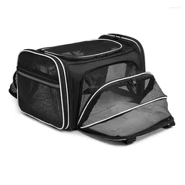 Cat Carriers Carrier Hangbag Sling Expandable Mesh Breathable Foldable Pet Travel Bags For Small Dogs Cats Rabbits Bag