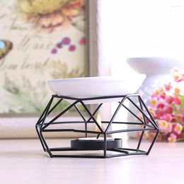 Candle Holders Essential Oil Burner Stainless Steel Gold Aroma Glass Lamp Nordic Gift Crafts Home Decoration #P3