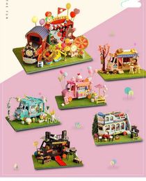 Architecture/DIY House Diy kids Doll House accessories casa dollhouse miniature Furniture handmade wooden birthday Christmas gifts wooden toys TC14