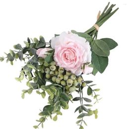 Decorative Flowers Slightly Different Specification Actual Living Rooms Offices Artificial Flower Wedding Bouquet Wall Decoration