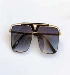 1032 New fashion sunglasses classic Popular Retro Vintage Full frame shiny gold Summer unisex Style UV400 Eyewear come With box su4515156