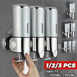 Liquid Soap Dispenser 500-1500ml Wall Mounted Shower Gel Detergent For Bathroom Accessories DropShip