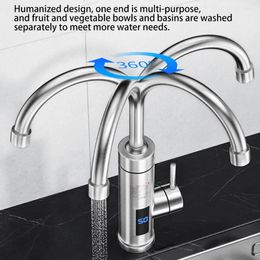 Kitchen Faucets 3000W Tankless Heating Faucet 360 Degree Adjustable Electric Water Heater Instant Tap Supplies