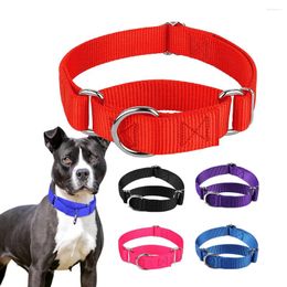 Dog Collars Martingale Heavy Duty Nylon Collar Adjustable Soft Comfortable Puppy Pet For Small Large Dogs Safety Training Control