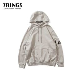 Men's Hoodies Sweatshirts 7-ring winter new mens cotton hoodie side zippered glasses fashionable style hat hoodie flip sports shirt winter regular setL2405