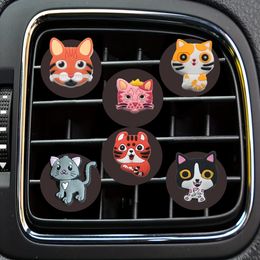 Car Air Freshener Kitten Cartoon Vent Clip Outlet Clips Diffuser Drop Delivery Otqky Oti4P