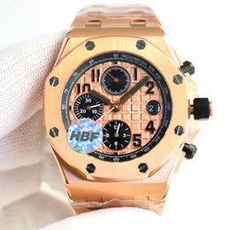 Factory HPF Designers Alloy 26238 Movement 26400 Ceramics AAAAA APS Time The Mechanical Steel Watch White Automatic Series APF Chronograph Men's 9F4a