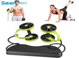 Sport Core Double AB Roller Wheel Fitness Abdominal Exercises Equipment Waist Slimming Trainer at Home Gym4205040