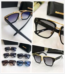 Trendy Design Men Sunglasses Spring temple Metal Shades Summer Style Women Luxury Designer Sunglass Square Glasses 20598765270