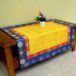 Table Cloth Tibetan For Tablecloth Buddhist Ethnic Style Household Incense Tribute Mat Brocade Tea Ornament