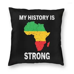 Pillow My History Is Strong African Map Throw Case Home Decor Custom Pride Cover 45x45 Pillowcover Living Room