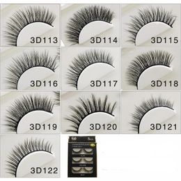 False Eyelashes 3 Pairs Multipack 3D Mink Lashes Handmade Natural Length Long Eye Makeup Tools