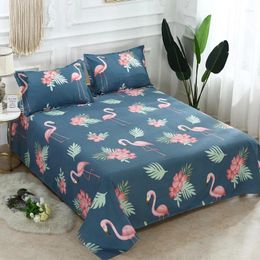 Bedding Sets Home Textile Bed Sheet Set Polyester Cotton Flower Bedcloth Printing Bedspreads Reactive Bird 3pcs/set Cover