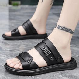 Sandals Men Slip On Fashion Casual Shoes Trend Stylish Gladiator Open Toe Platform Outdoor Beach Chunky