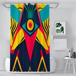 Shower Curtains Manic Illuminati Waterproof Fabric Funny Bathroom Decor With Hooks Home Accessories