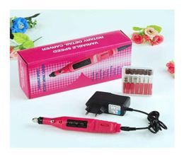 Pen Shape Electric Pedicure Nail Drill Machine Art Salon Manicure File Polish Tool6 File Bit Acrylic Portable Manicure Pedicure S5654894
