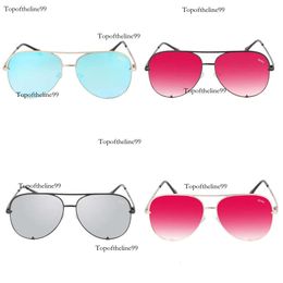 Sunglasses Quay Pilot Women Brand Design Metal Frame Mirror HIGH KEY Sun Glasses For Vintage Original edition