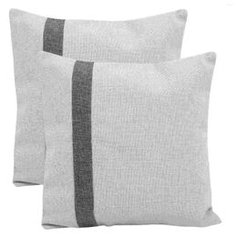 Pillow 2 Pcs Sofa Cover Comfortable Throw Square Cases Simple Decor Decorative Covers Pillowcase