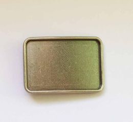 Vintage Rectangle Blank Belt Buckle SWBY680 suitable for 4cm wideth snap on belt with continous stock7900851