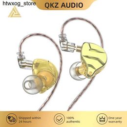 Headphones Earphones QKZ ZX1 ZSN Pro Headphones In Ear Mixing Technology 1DD HIFI Bass Metal Earplugs Movement Noise Reduction Can Be Changed Line S24514 S24514