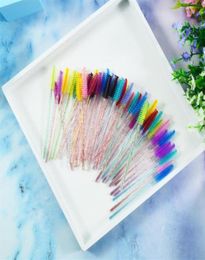 QSTY eyelash brush makeup brushes 50pcs individual disposable mascara applicator comb wand lash makeup brushes tools 6colors218x5332906