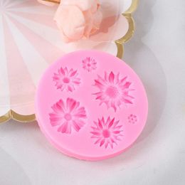 Baking Moulds 3D Daisy Liquid Silicone Mold DIY Cake Gum Paste Fondant Chocolate Jelly Ice Cream