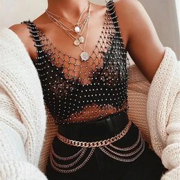 Sexy Shiny Fishnet Women Y2K Tank Tops See Through Crop Top Summer Beach Cover Up Party Nightclub Clothing 240507