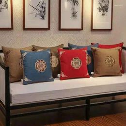 Chair Covers High Grade Embroidered Pillow Cushion Living Room Mahogany Sofa Backrest Double Sided Embroidery Pattern
